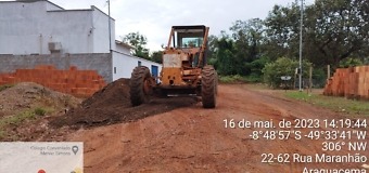 Prefeitura Municipal de Araguacema realiza a recuperação de estrada do Porto da Balsa